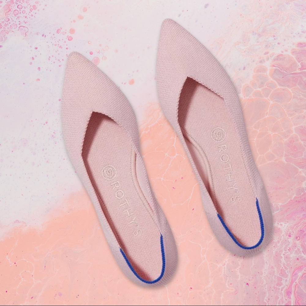 Rothys The Pointe Blush Size 9